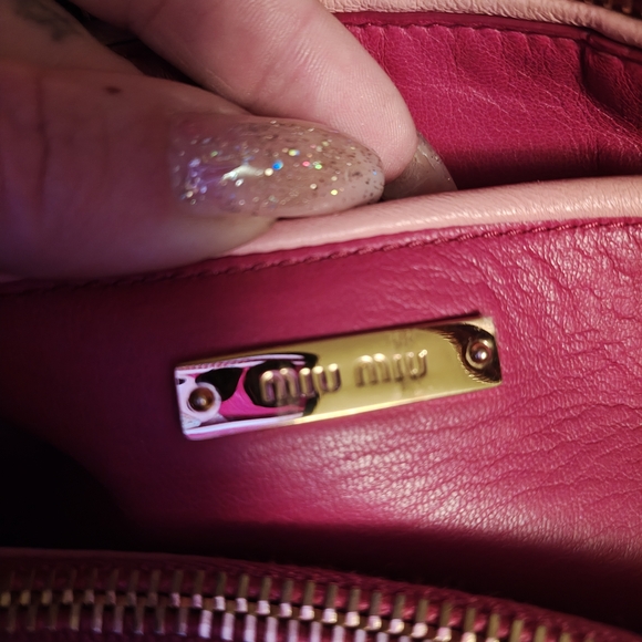 Miu Miu Beau Pink Leather Bag - Picture 16 of 16